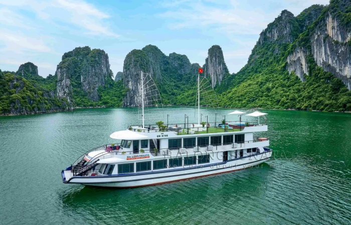 Sonata-luxury halong bay day cruise Vela Vietnam Travel